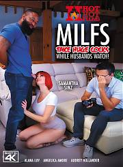 Милфы принимают огромные члены, пока мужья наблюдают за ними